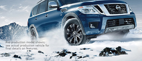 2017 NISSAN ARMADA | Pre-production model shown; see actual production vehicle for final details on features.